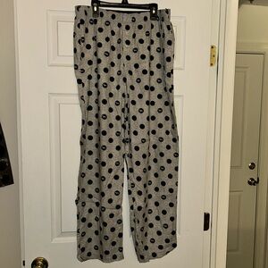 PINK Victoria's Secret Gray Sleepwear with Black Polka Dots